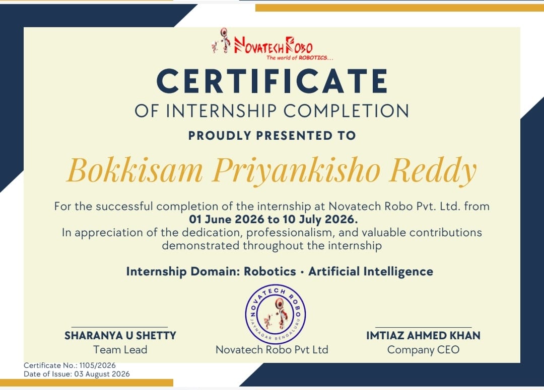 Internship Certificate